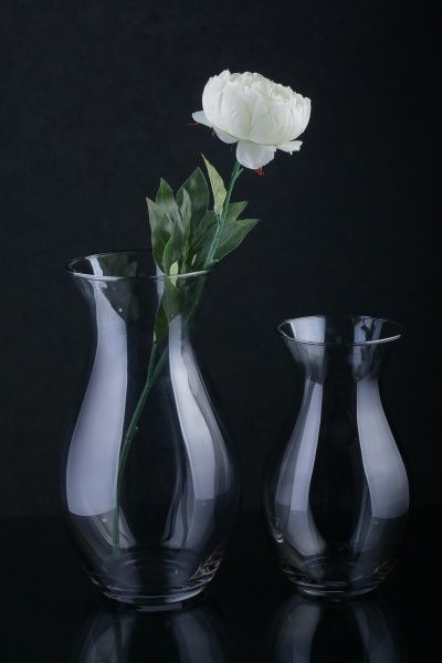 Ваза Ластер серая 17х30 см Luna