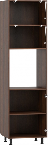 Пенал под духовку 600x2140x560 мм орех темный 