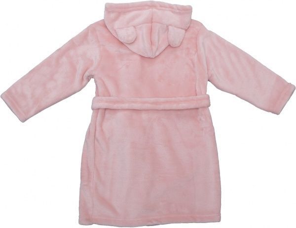 Халат детский Роза капюшон с ушками р.98 розовый 