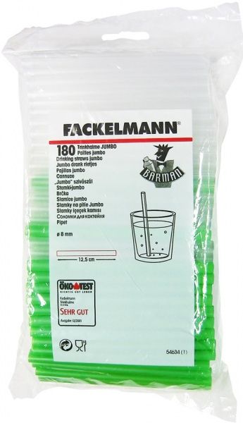 Трубочки для коктейлів короткі 180 шт 54634 Fackelmann