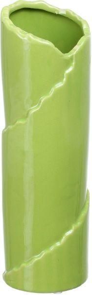 Ваза керамическая зеленая Roll 9х9хh28,5 см