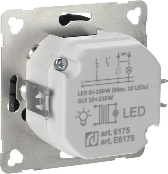 Світлорегулятор Aling-Conel EON 200Вт IP20 чорний E6175.E1