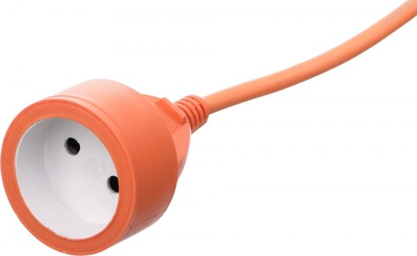 Удлинитель Amperia без заземления 1 гн. оранжевый 20 м AMPERIA20 