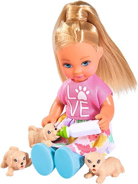 Кукольный набор Simba Эви Няня для щенков с аксессуарами