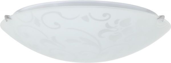 Світильник настінно-стельовий УТ Сяйво НПБ Весна 3x60 Вт E27 білий 4019 