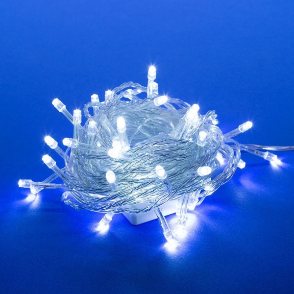 Электрогирлянда линейная SHLigts Нить (LD120-GW-BO-RC) встроенный светодиод (LED) 120 ламп 12 м 