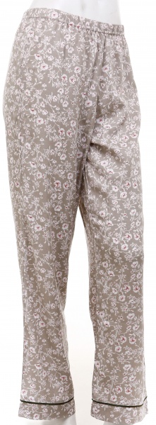 Штани Trio жіночі BIZE принт квіти р. L оливковий