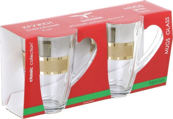 Набір чашок Ампір 330 мл. 2 шт. Гусь Хрустальный