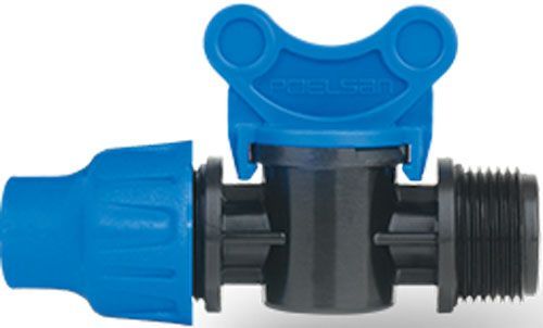 Кран кульовий обжимний із зовнішнім різьбленням 16 x ? 