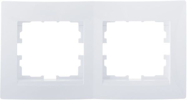 Рамка двомісна UP! (Underprice) One Plus горизонтальна білий 706-0200-147