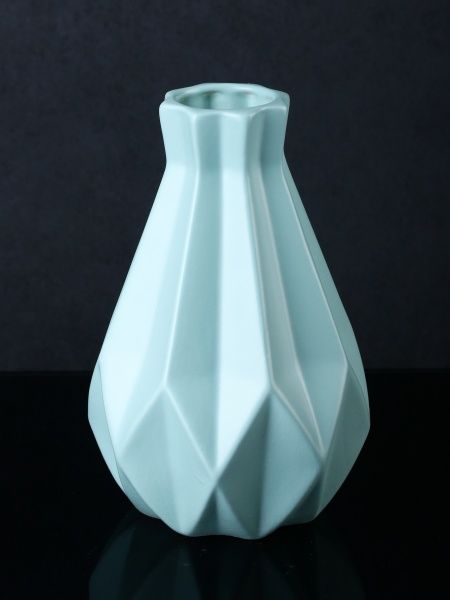 Ваза Азуми h=22 см мятная Наша Кераміка