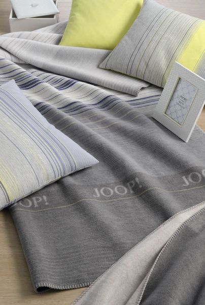 Плед FIT Silber-Limone 150x200 см серый/синий/желтый Billerbeck 