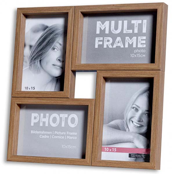 Мультирамка Velista 12B-15002-36v 4 фото 10x15 см орех 