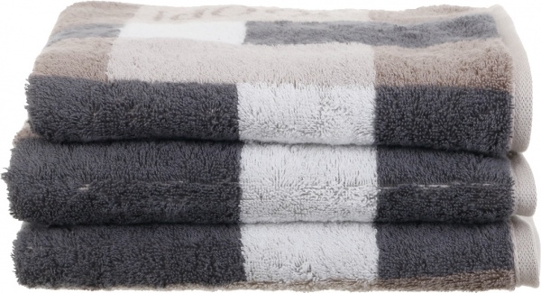 Полотенце махровое Mosaic 50x100 см песочный Cawo 