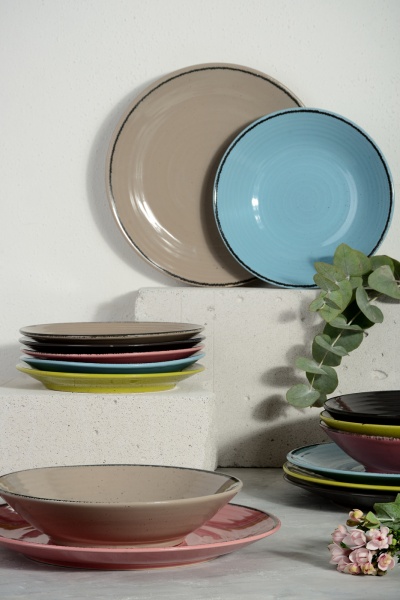 Тарілка обідня Spiral 26 см лазурний (I3070S/G138) Cesiro