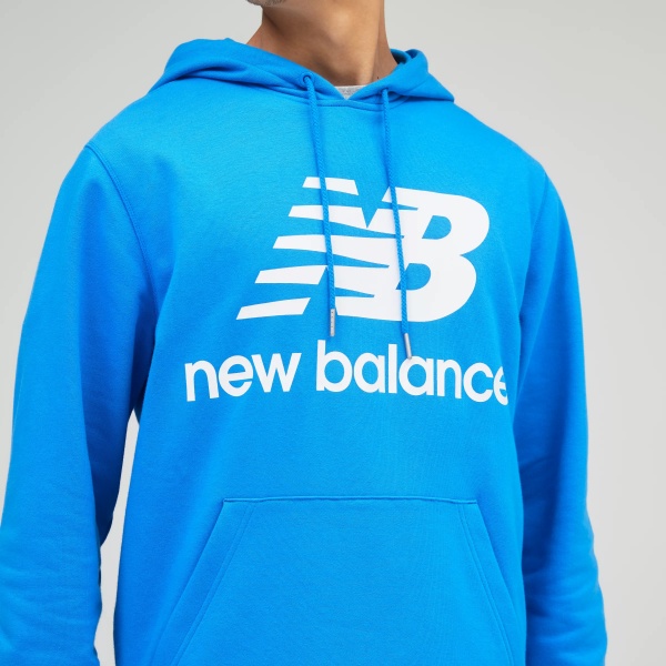 Джемпер New Balance Essentials Stacked Logo MT03558SBU р. L голубой