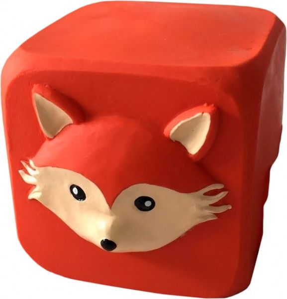 Игрушка для собак Куб лиса со звуком