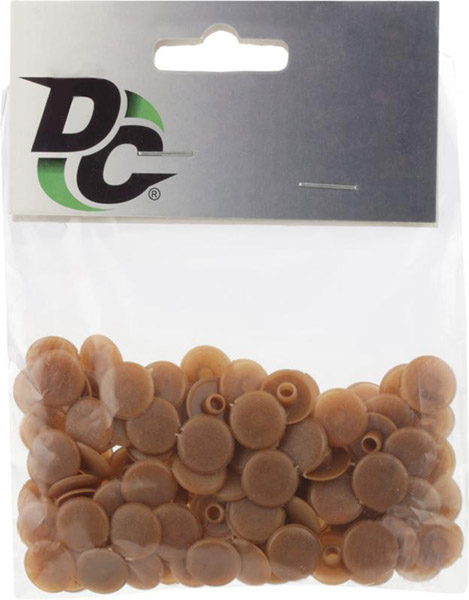 Заглушка на конфірмат 100 шт. горіх лісовий DC