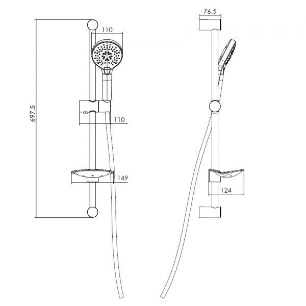 Душевой гарнитур Imprese 6601103