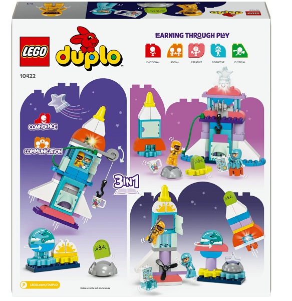 Конструктор LEGO DUPLO Приключения на космическом шатле 3 в 1 10422