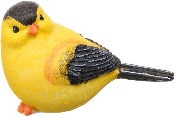 Декоративная фигура желтая птичка 135x75x75 мм