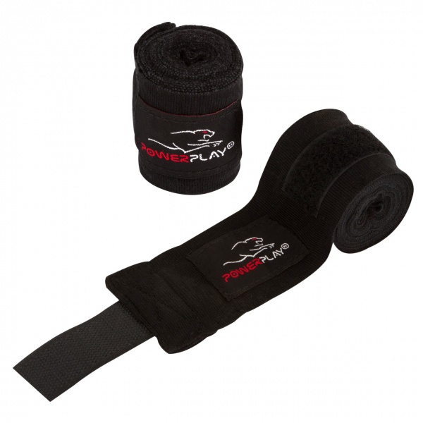 Боксерские бинты PowerPlay 3 м черный PP_3046_3m_Black