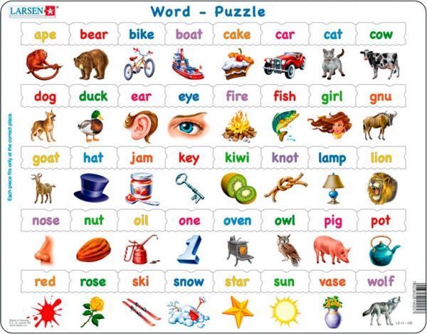 Пазл Larsen Вчися читати англійською максі-серія LS41