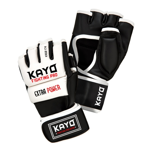 Перчатки для MMA KRGB-174XL р. XL бело-черный