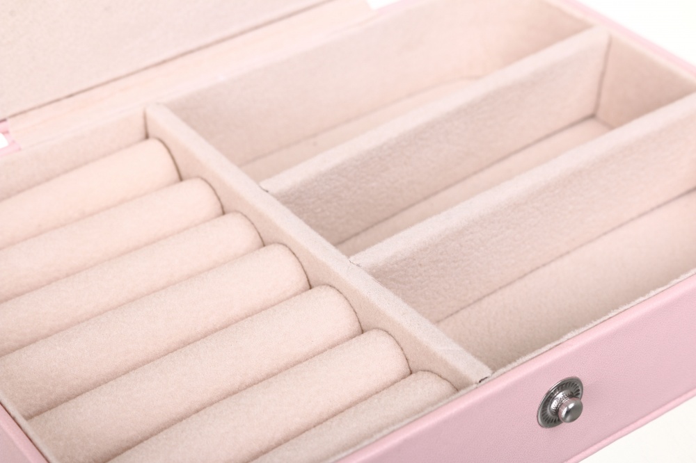 Шкатулка для украшений Flatty 16x11.5x5 см розовый