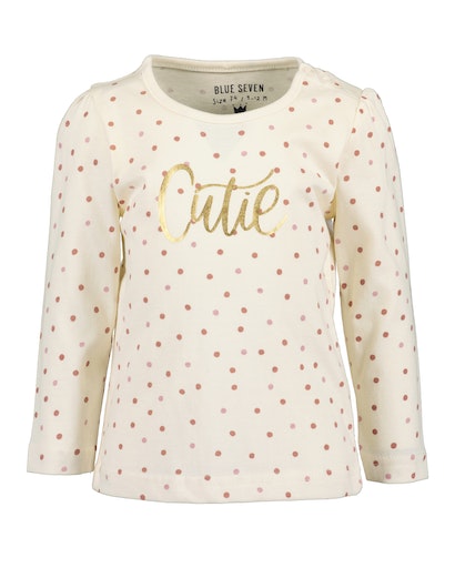 Реглан для девочки Blue Seven трикотажный в горошек р.80 белый 950608 X* 