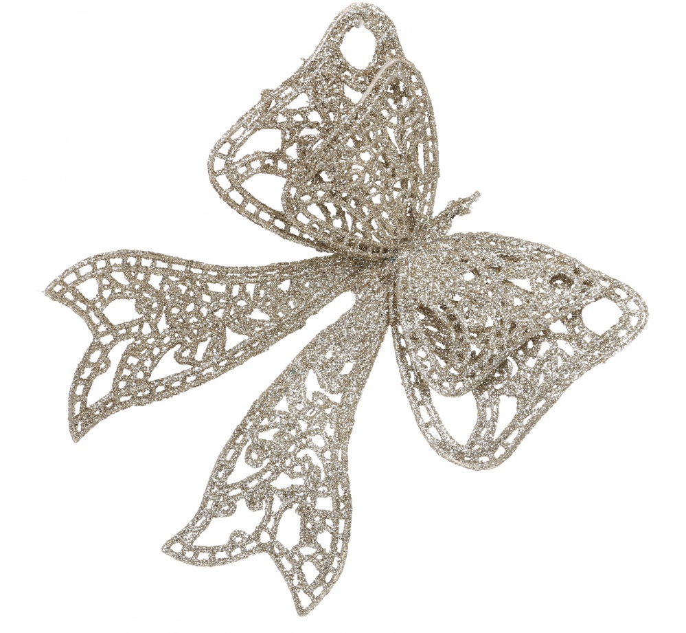 Декорація новорічна Бант 20 см в асортименті EPI-EYK4-1049