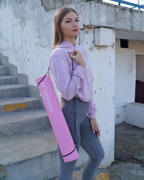 Килимок гімнастичний PowerPlay 4010 рожевий