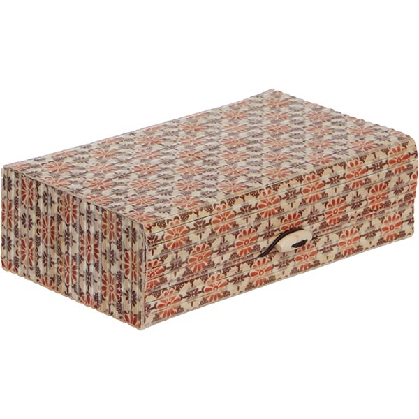 Сундук для украшений Орнамент бамбук 18x10.5 см