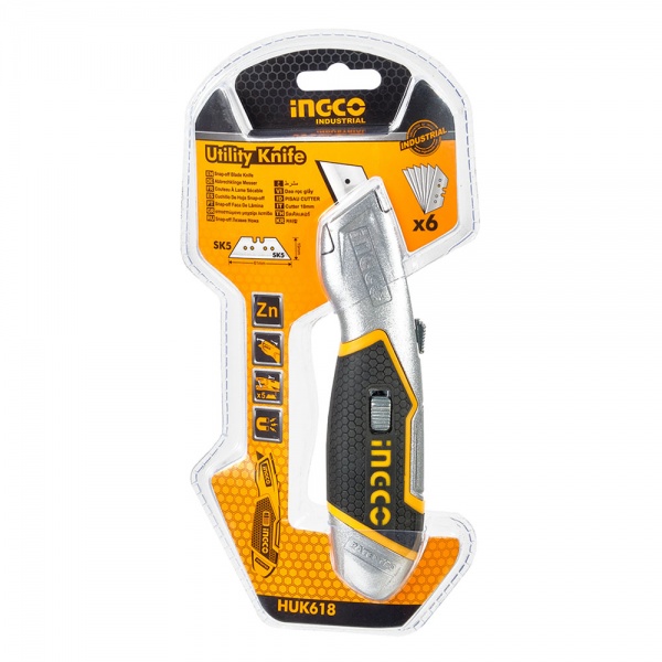 Ніж універсальний INGCO INDUSTRIAL HUK618