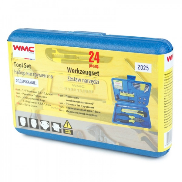 Набор ручного инструмента WMC TOOLS 24 шт. WT-2025