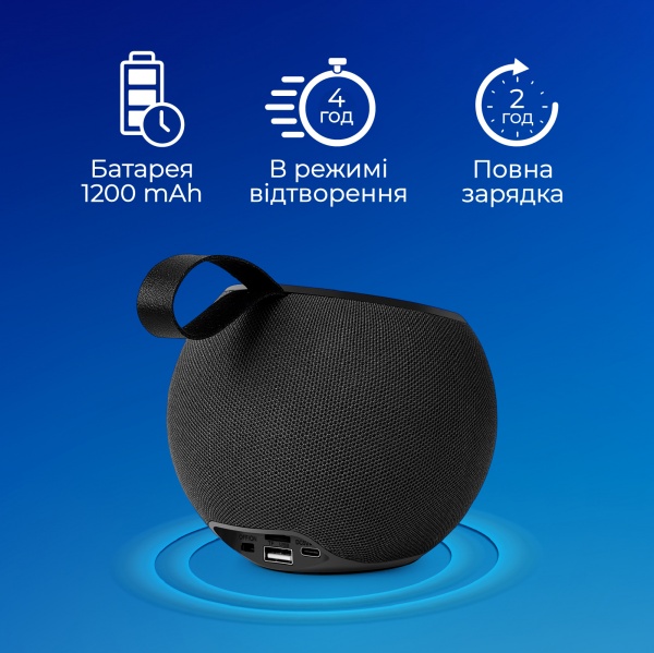 Акустическая система Promate Juggler 1.0 black (juggler.black) 