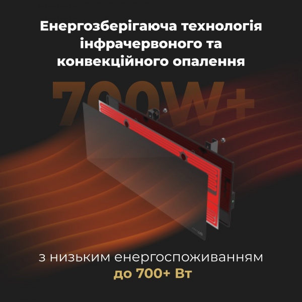 Панель тепловая AENO Premium Eco Smart GH2S Black (700 Вт)