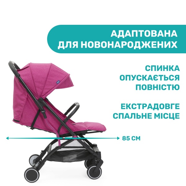 Коляска прогулочная Chicco Trolley Me сиреневая (79865.62) 