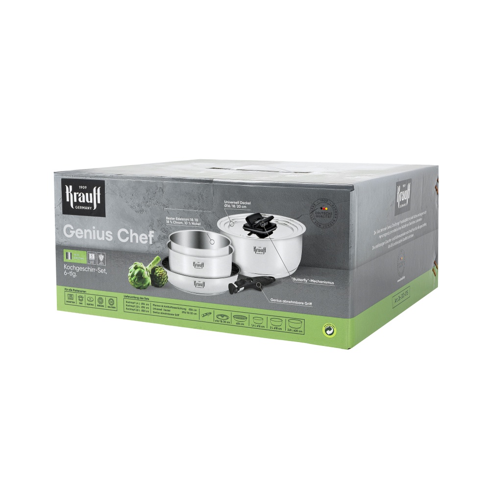 Набір посуду Krauff Genius Cook 6 предметів 26-303-015