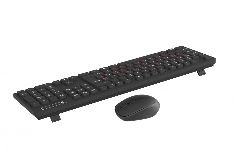 Комплект клавіатура та миша Maxxter (KMS-WCM-02B-UA) бездротовий black