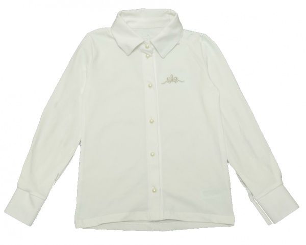 Блуза Фламинго для девочки р.146 молочный 886-416 