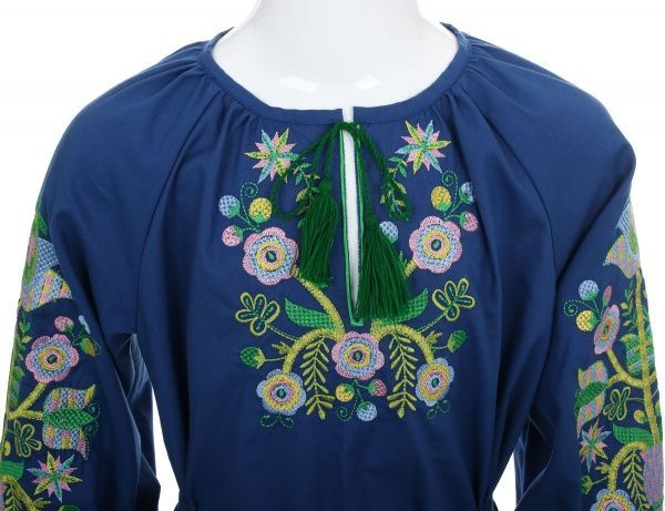 Платье Эдельвика 146 синий 91-19/00 