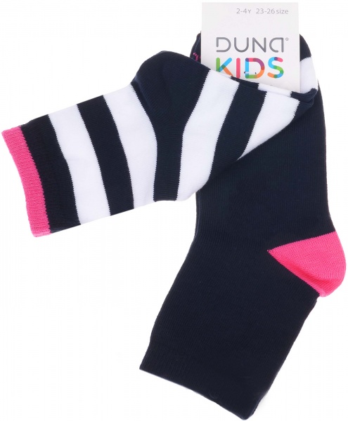 Комплект носков для девочек Duna 1068 р.22–24 синий 