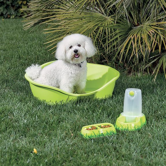 Лежак Sleeper 1 57х42х25 см пластик темно-сірий