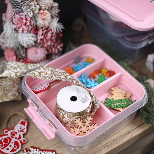 Органайзер Fashion для біжутерії 25*26*11 см рожевий