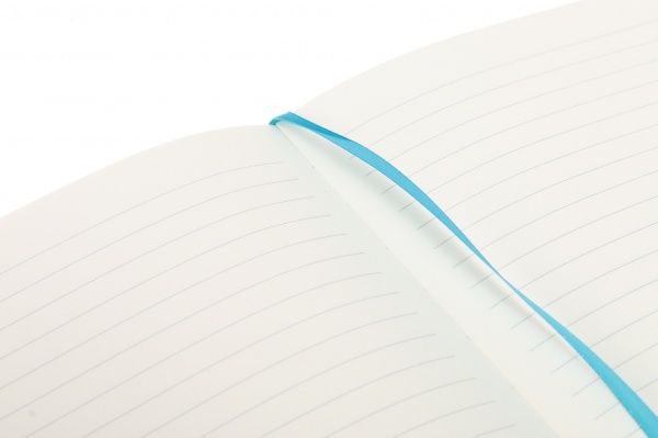 Блокнот Літні квіти 21x14,5 см бірюзовий