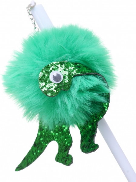 Ручка гелева Гламурний динозавр зелена 