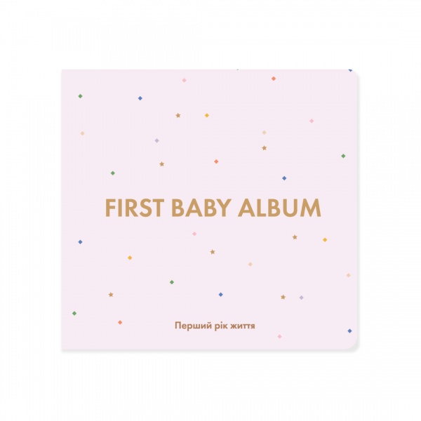 Альбом для младенцев Orner First Baby Album розовый