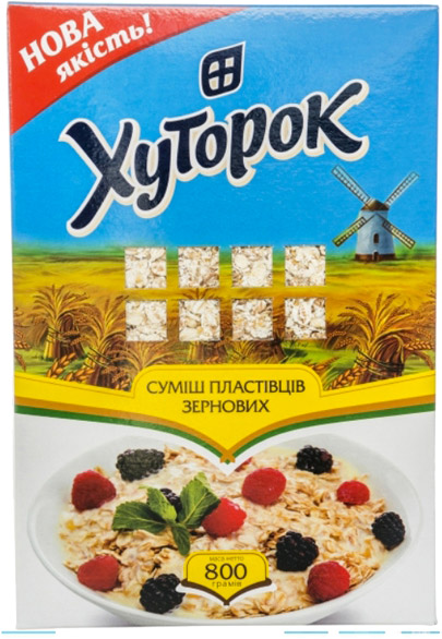 Суміш пластівців ТМ Хуторок 7 злаків 800г 4820211660208 