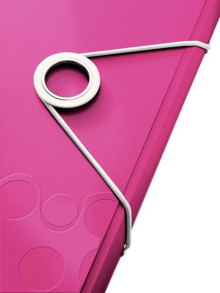 Папка з відділеннями WOW A4 рожевий металік 45890023 Leitz